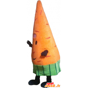 Mascotte de carotte géante orange. Mascotte de légume - MASFR032761 - Mascotte de légumes