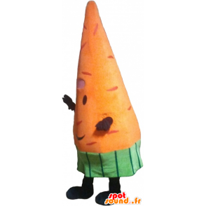 Mascot orange riesiger Karotte. Gemüse Maskottchen - MASFR032761 - Maskottchen von Gemüse