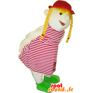 Mascotte de petite fille blonde. Mascotte d'enfant - MASFR032768 - Mascottes Enfant