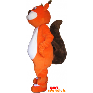 Mascotte arancione e marrone scoiattolo gigante - MASFR032770 - Scoiattolo mascotte