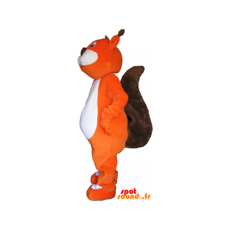Jätte orange och brun ekorre maskot - Spotsound maskot