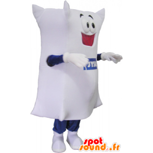 Mascotte d'oreiller blanc géant. Mascotte de coussin - MASFR032771 - Mascottes d'objets