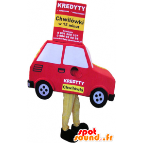 Mascot rosso e giallo gigante auto. veicolo Mascot - MASFR032785 - Mascotte di oggetti