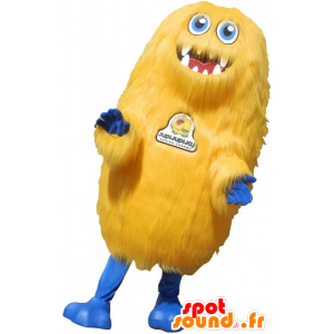 Mascot grande monstro amarelo. fantástica mascote criatura - MASFR032786 - mascotes monstros