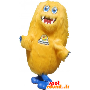 Maskot stor gul monster. fantastisk skapning maskot - MASFR032786 - Maskoter monstre