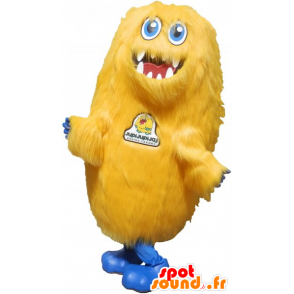 Mascot gran monstruo amarillo. fantástica mascota de la criatura - MASFR032786 - Mascotas de los monstruos