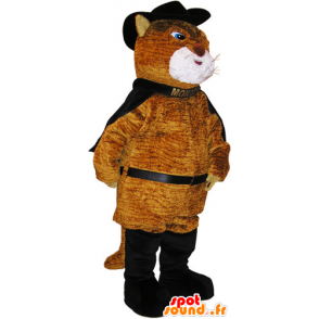 Mascot big brown cat puss dress - MASFR032788 - Cat mascots