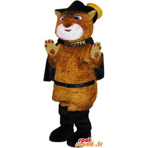 Mascot big brown cat puss dress - MASFR032788 - Cat mascots