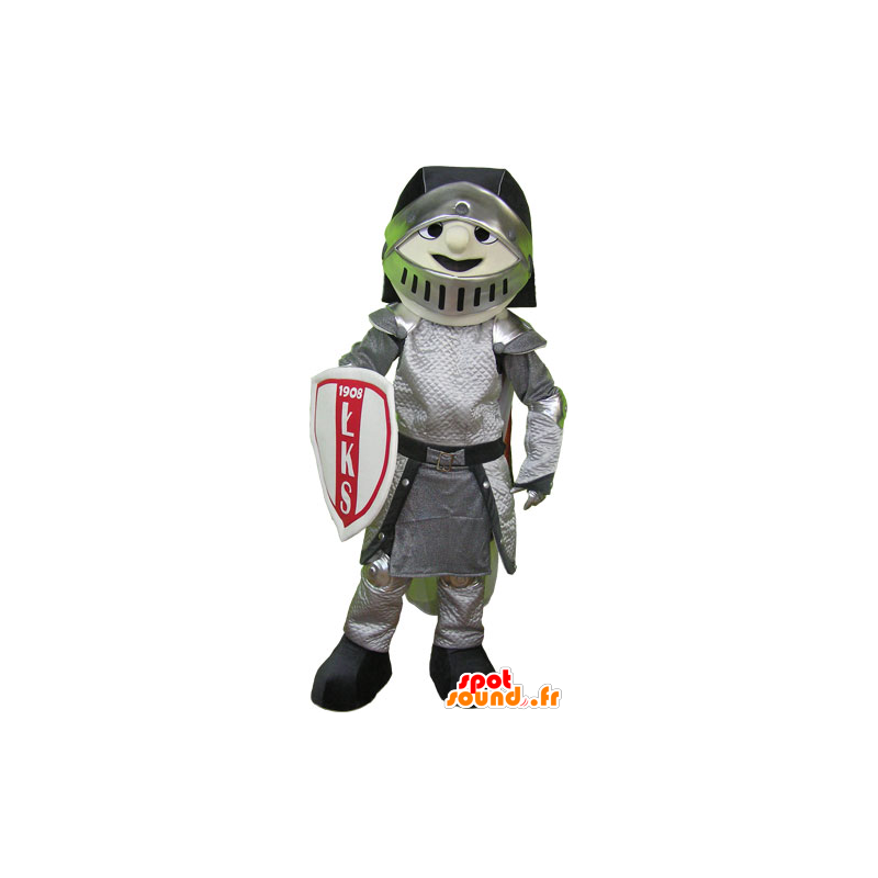 Cavaleiro Mascot armadura e escudo capacete - MASFR032796 - cavaleiros mascotes