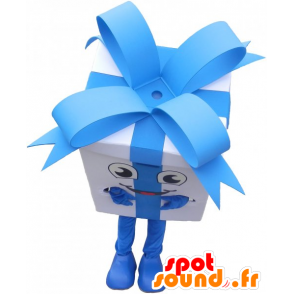 Mascot reus geschenkdoos met een mooie blauw lint - MASFR032800 - mascottes objecten