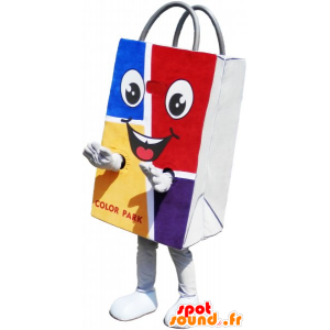 Bolsa de papel de la mascota, colorido y sonriente - MASFR032801 - Mascotas de objetos