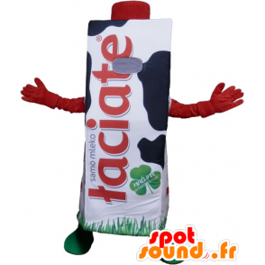 La mascota gigante de ladrillo blanco y negro de la leche - MASFR032803 - Mascotas de objetos