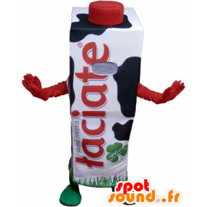 Mascotte mattone latte gigante bianco e nero - MASFR032803 - Mascotte di oggetti