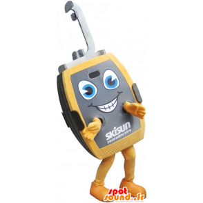 Cinza Cabin mascote e cabo amarelo - MASFR032808 - objetos mascotes