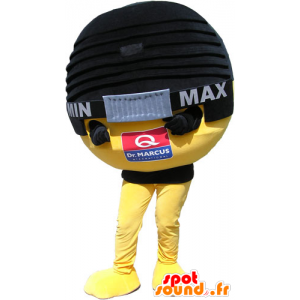 Micro mascotte nero e giallo, gigante - MASFR032815 - Mascotte di oggetti