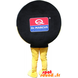 Mascotte de micro noir et jaune, géant - MASFR032815 - Mascottes d'objets