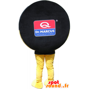 Micro mascot black and yellow, giant - MASFR032815 - Mascots of objects