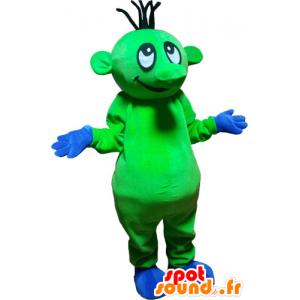 Buitenaards mascotte grappig flashy groen - MASFR032820 - uitgestorven dieren Mascottes