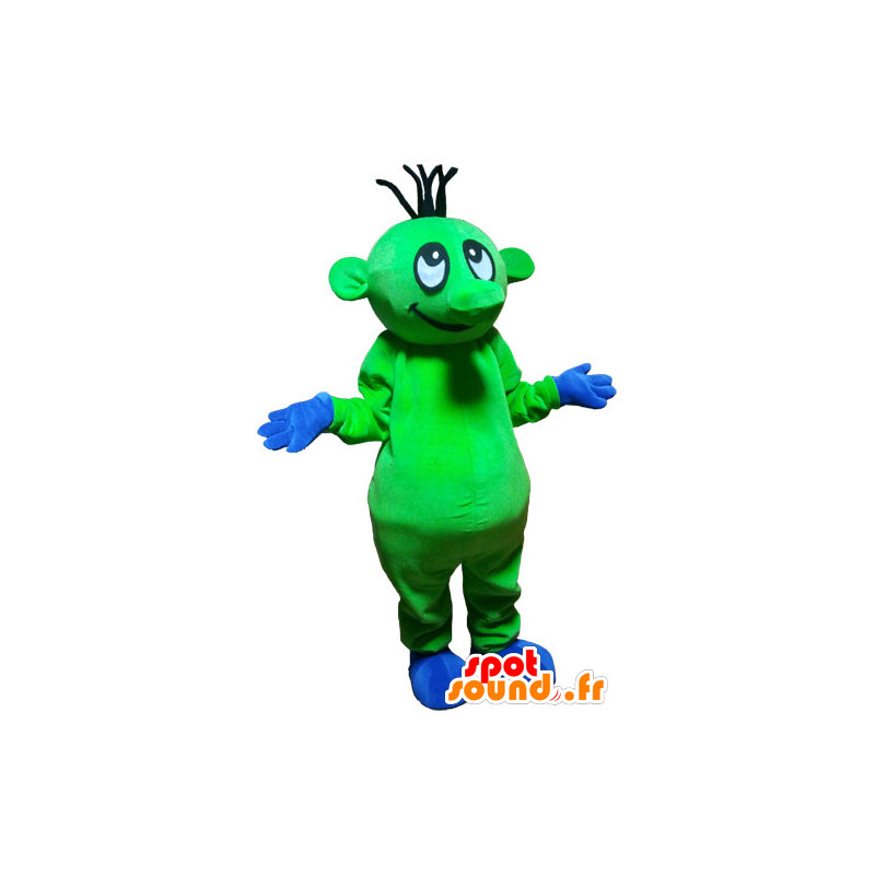 Extraterrestrial mascot funny flashy green - MASFR032820 - Missing animal mascots