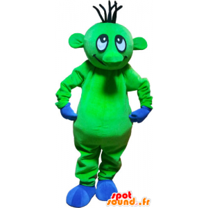 Extraterrestrial mascot funny flashy green - MASFR032820 - Missing animal mascots