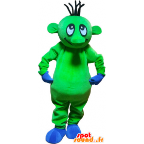 Buitenaards mascotte grappig flashy groen - MASFR032820 - uitgestorven dieren Mascottes