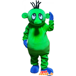 Extraterrestrial mascot funny flashy green - MASFR032820 - Missing animal mascots