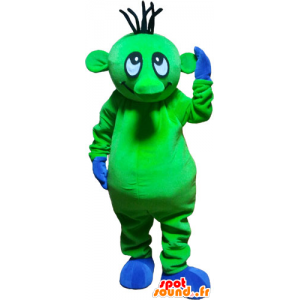 Buitenaards mascotte grappig flashy groen - MASFR032820 - uitgestorven dieren Mascottes