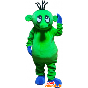 Mascotte extraterrestri divertente verde appariscente - MASFR032820 - Mascotte animale mancante