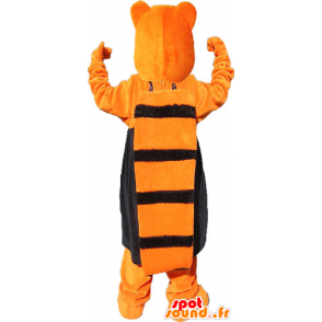 Mascot orange bear, sweet and cute. Teddy mascot - MASFR032822 - Bear mascot