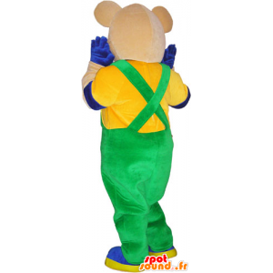 Tuta mascotte Pooh e holding colorato - MASFR032826 - Mascotte orso
