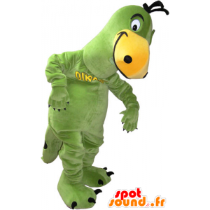 Grønn og gul dinosaur maskot - MASFR032834 - Dinosaur Mascot