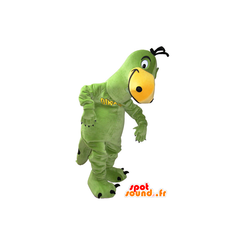 Green and yellow dinosaur mascot - MASFR032834 - Mascots dinosaur