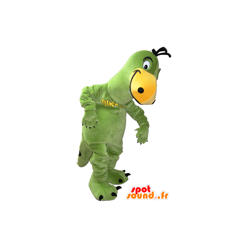 Vihreä ja keltainen dinosaurus maskotti - MASFR032834 - Dinosaur Mascot