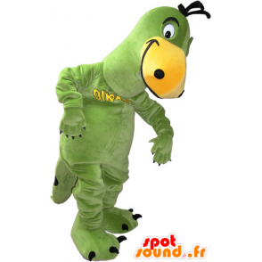 Green and yellow dinosaur mascot - MASFR032834 - Mascots dinosaur