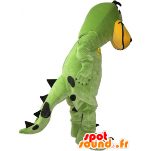 Green and yellow dinosaur mascot - MASFR032834 - Mascots dinosaur