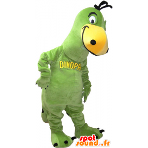 Grønn og gul dinosaur maskot - MASFR032834 - Dinosaur Mascot