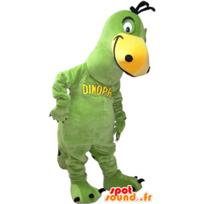 Green and yellow dinosaur mascot - MASFR032834 - Mascots dinosaur