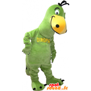 Mascotte dinosauro verde e giallo - MASFR032834 - Dinosauro mascotte