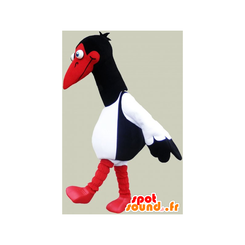 Purchase White seagull mascot, black and red. Bird Costume in Mascots ...