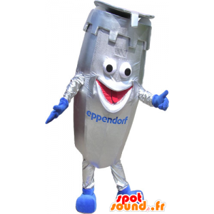 Mascotte de tonneau métallique, mascotte d'équipement labo - MASFR032836 - Mascottes d'objets