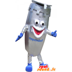 Mascot metalen vat mascotte lab-apparatuur - MASFR032836 - mascottes objecten