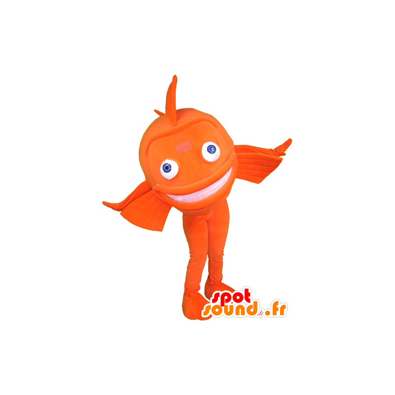 Orange riesiger Fisch Maskottchen - MASFR032838 - Maskottchen-Fisch