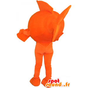 Kæmpe orange fiskemaskot - Spotsound maskot