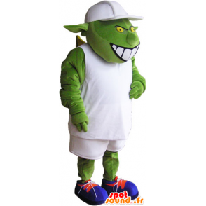 Monstro Mascot, estrangeiro, estrangeiro verde - MASFR032847 - animais extintos mascotes