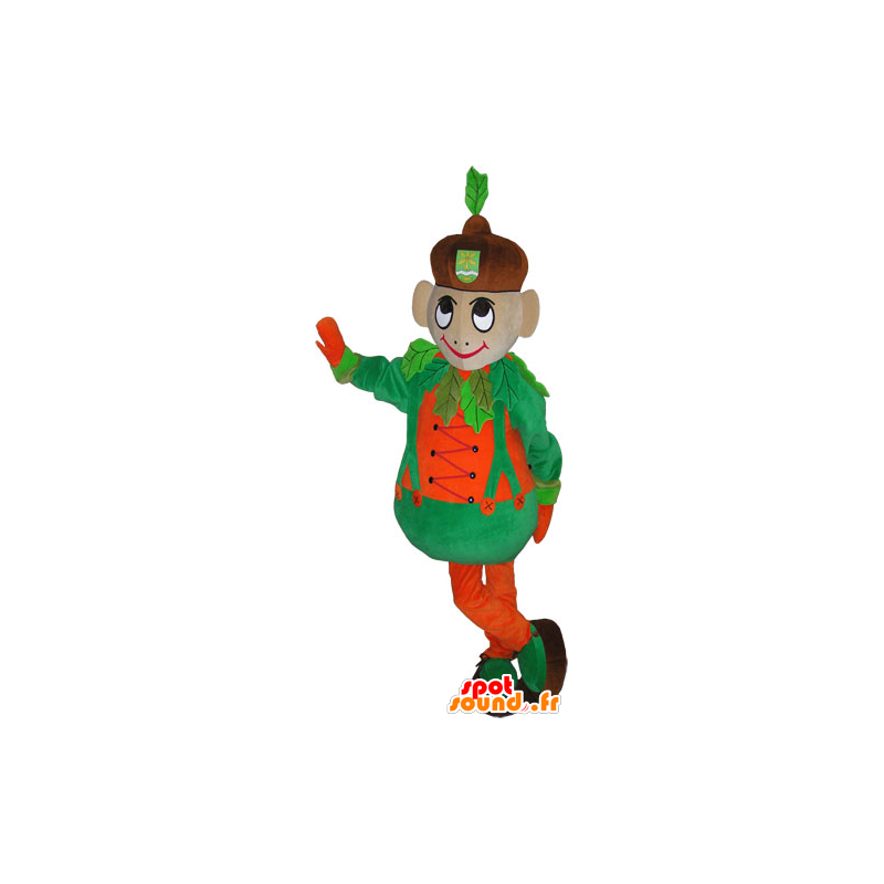 Jongen mascotte met een grappige en kleurrijke outfit - MASFR032851 - Mascottes Boys and Girls