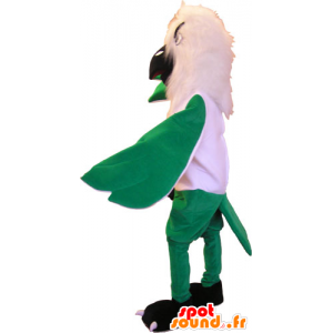 Maskotti vaikuttava vihreä ja valkoinen kotka - MASFR032854 - maskotti lintuja