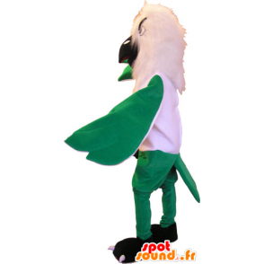 Mascotte d'aigle vert et blanc impressionnant - MASFR032854 - Mascotte d'oiseaux