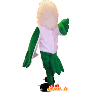 Mascotte imponente aquila verde e bianco - MASFR032854 - Mascotte degli uccelli