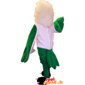 Mascotte d'aigle vert et blanc impressionnant - MASFR032854 - Mascotte d'oiseaux