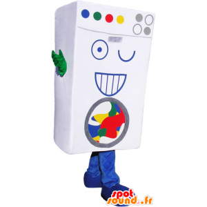 Cardboard brick mascot. laundry mascot - MASFR032855 - Mascots of objects